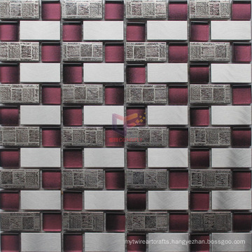 Modern Style Metal Mix Crystal Mosaic Tile (CFM1080)